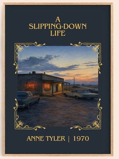 A Slipping-Down Life Classic Book Art Print by Anne Tyler – book poster
