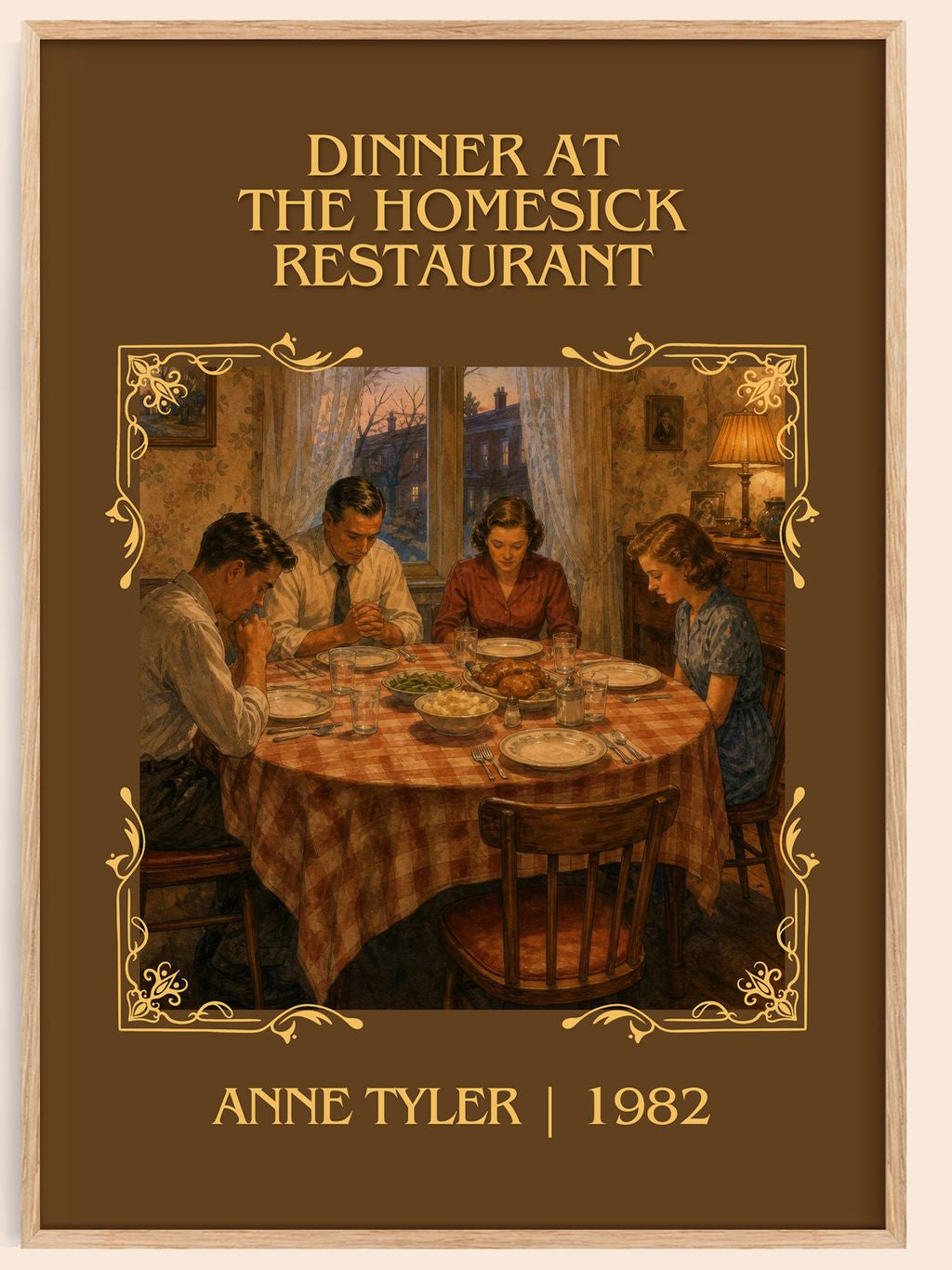 Dinner At The Homesick Restaurant Classic Book Art Print by Anne Tyler – book poster
