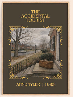The Accidental Tourist Classic Book Art Print by Anne Tyler – book poster