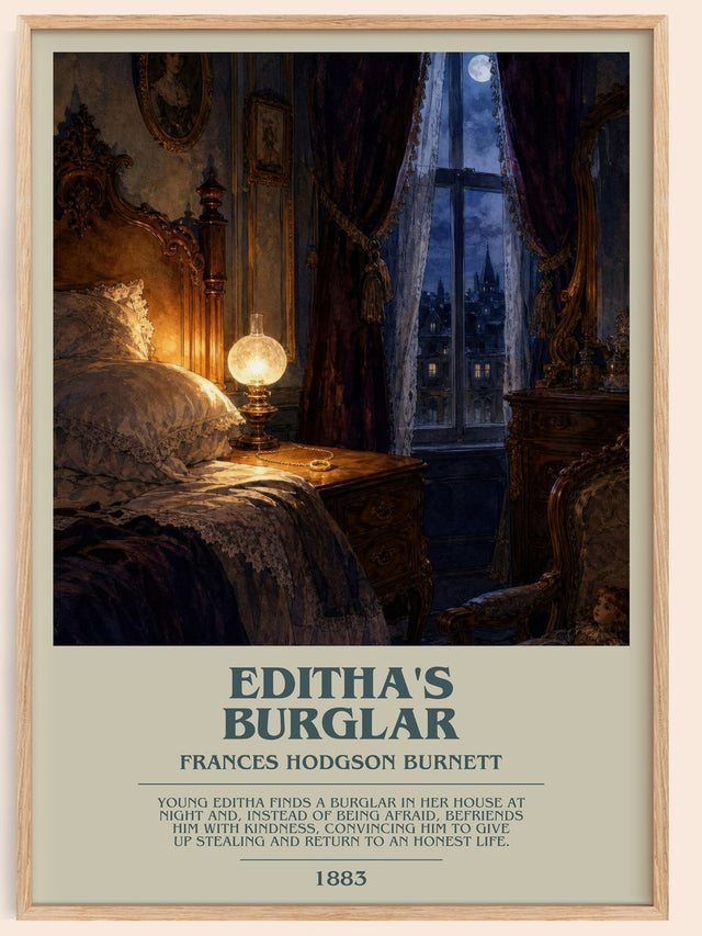 Editha'S Burglar Bookish Wall Art by Frances Hodgson Burnett