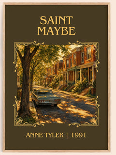 Saint Maybe Classic Book Art Print by Anne Tyler – book poster