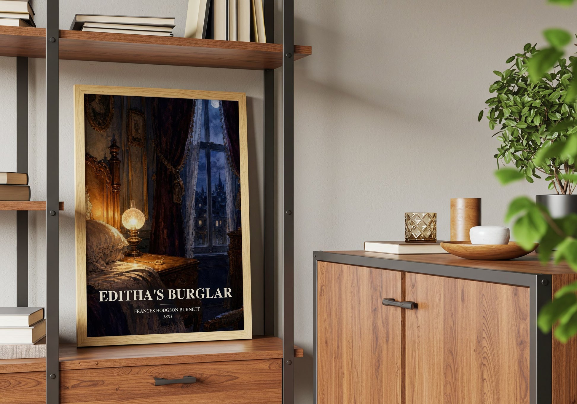 Editha'S Burglar book watercolour illustration paper finish options – matte satin gloss
