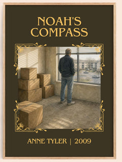 Noah'S Compass Classic Book Art Print by Anne Tyler – book poster