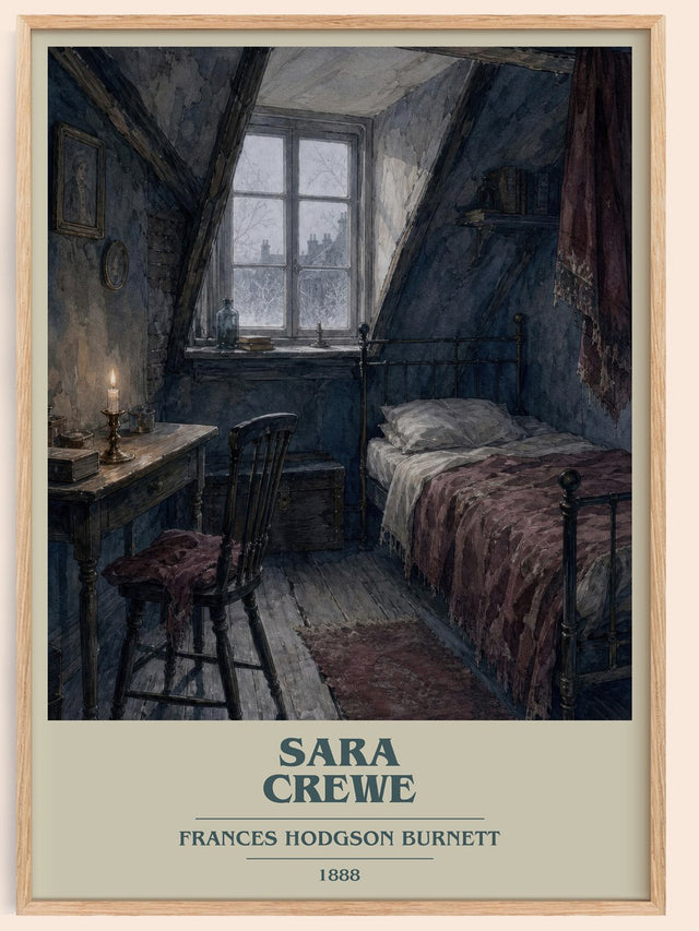 Sara Crewe Book Cover Poster by Frances Hodgson Burnett