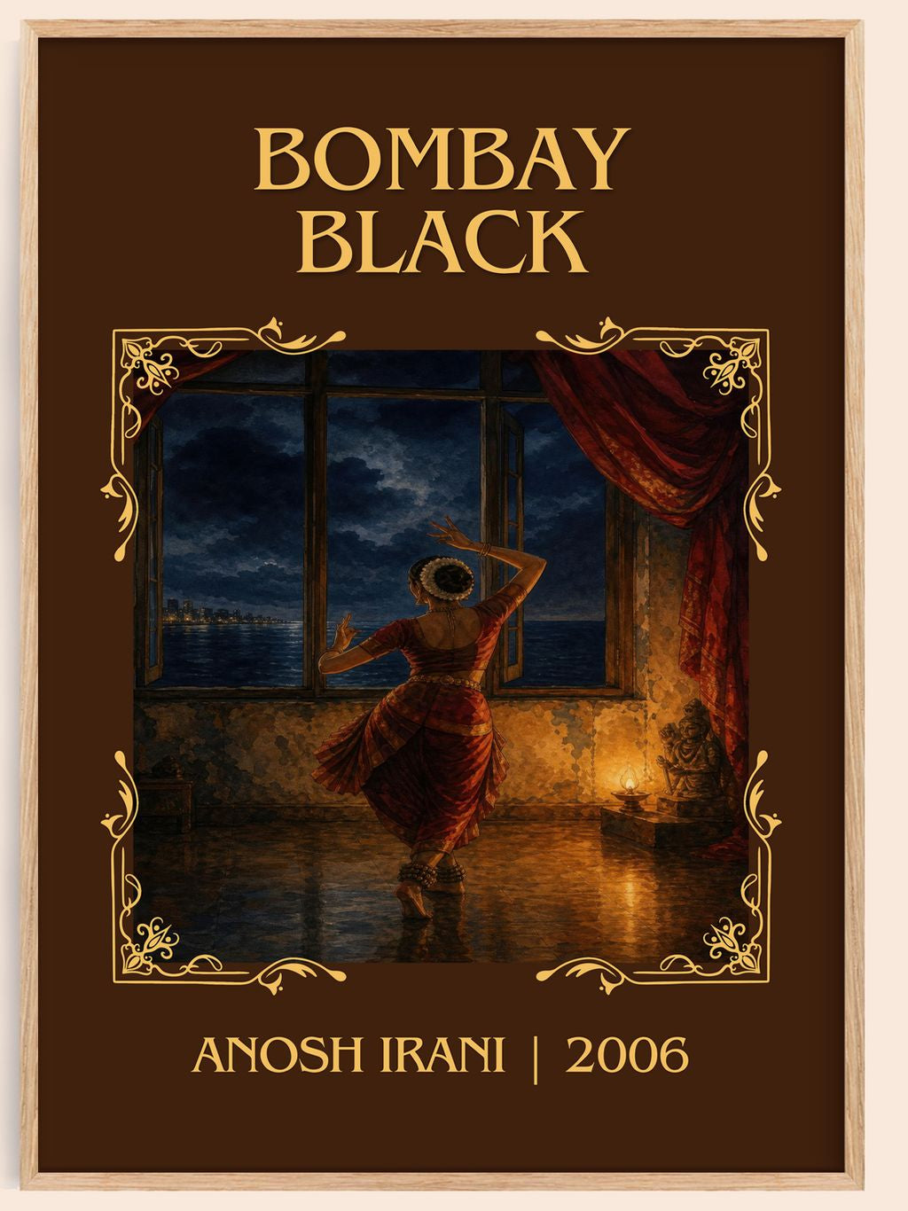 Bombay Black Classic Book Art Print by Anosh Irani – book poster