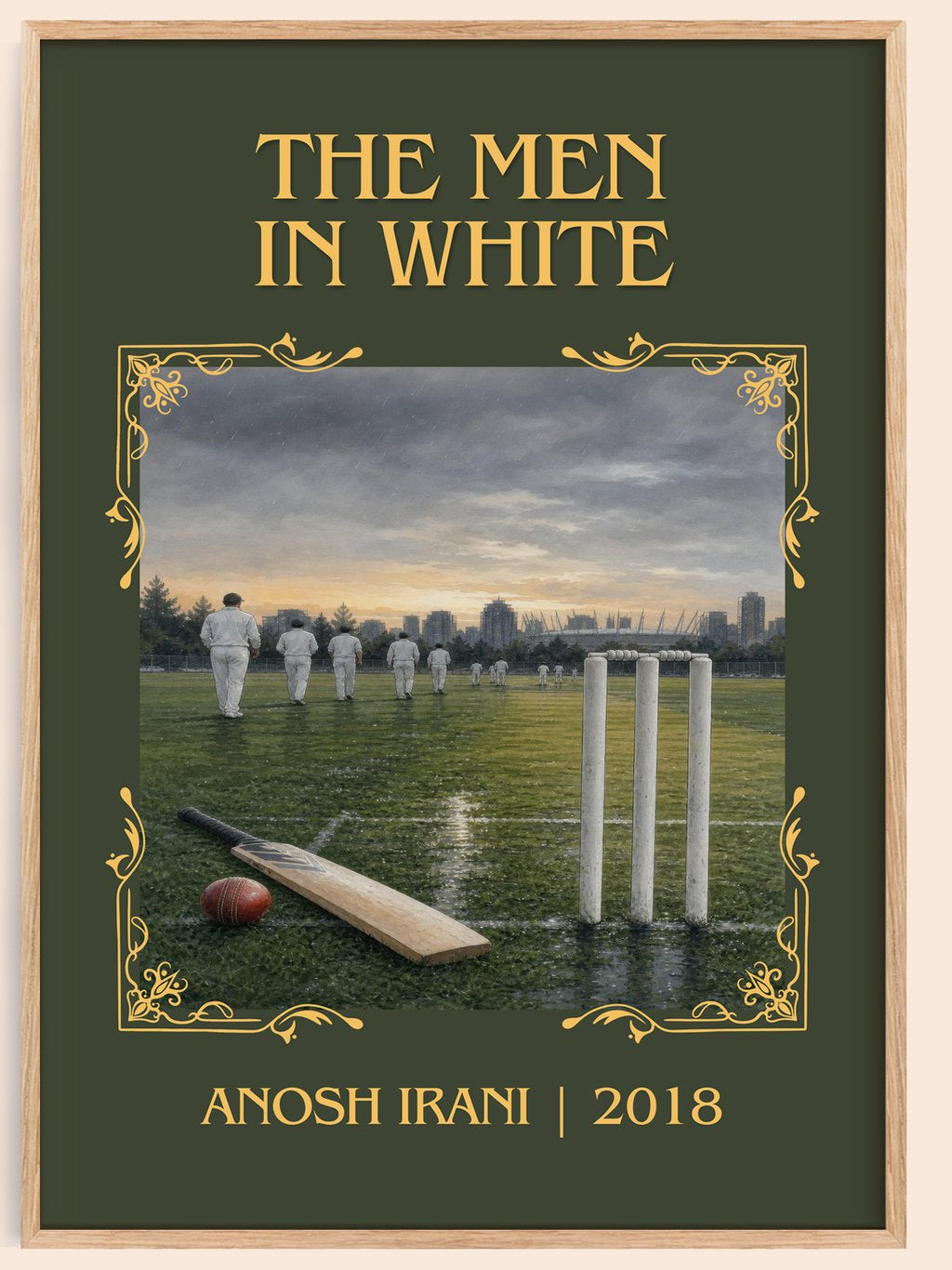 The Men In White Classic Book Art Print by Anosh Irani – book poster