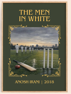 The Men In White Classic Book Art Print by Anosh Irani – book poster