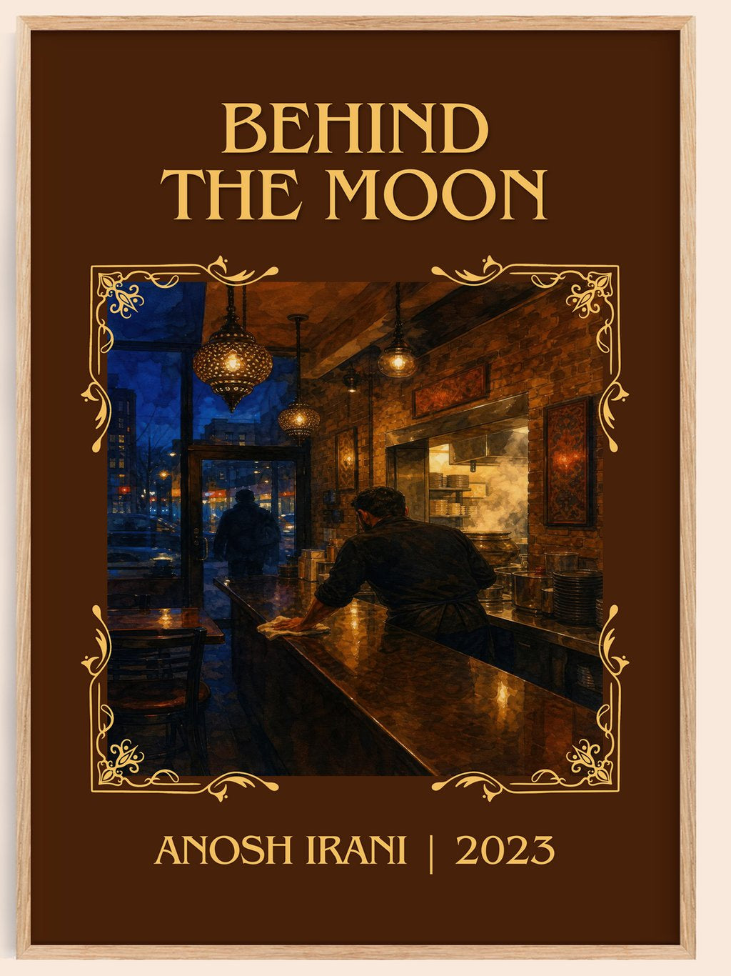 Behind The Moon Classic Book Art Print by Anosh Irani – book poster