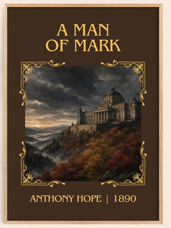 A Man Of Mark Classic Book Art Print by Anthony Hope – book poster