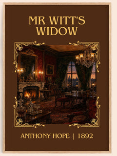 Mr Witt'S Widow Classic Book Art Print by Anthony Hope – book poster