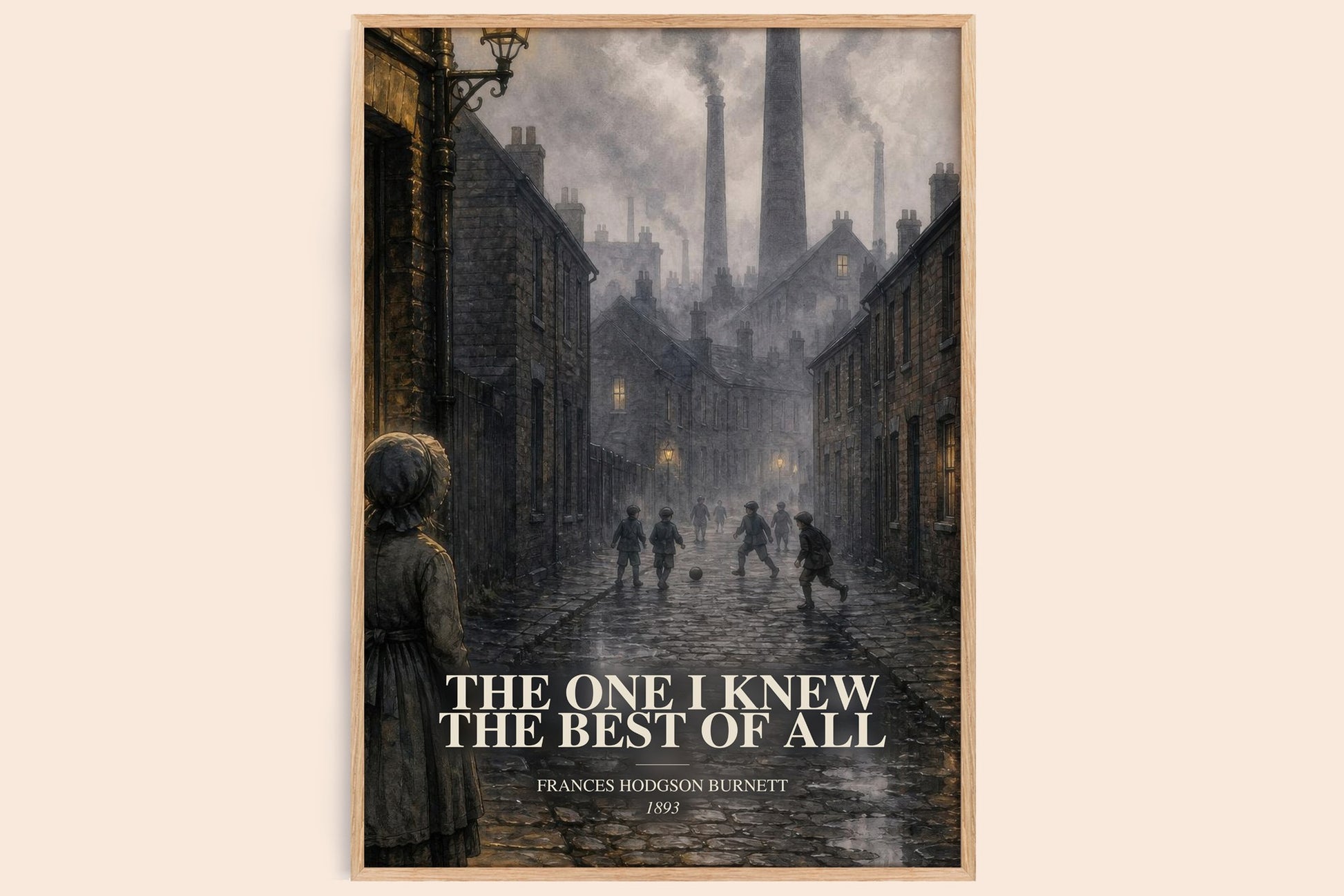 The One I Knew The Best Of All watercolour book poster by Frances Hodgson Burnett – framed literary art print