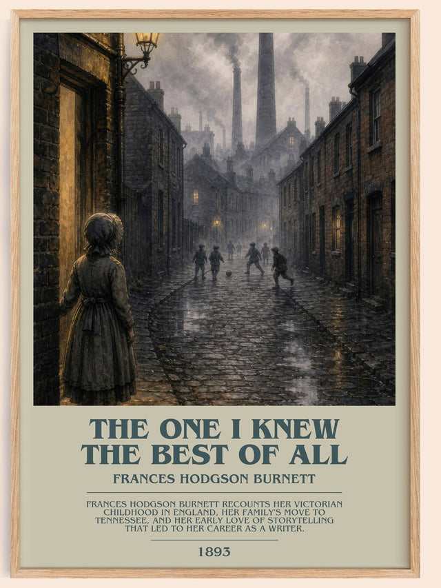 One I Knew The Best Of All Bookish Wall Art by Frances Hodgson Burnett