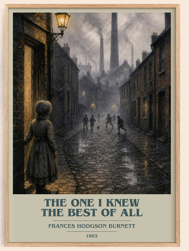 One I Knew The Best Of All Book Cover Poster by F. Burnett