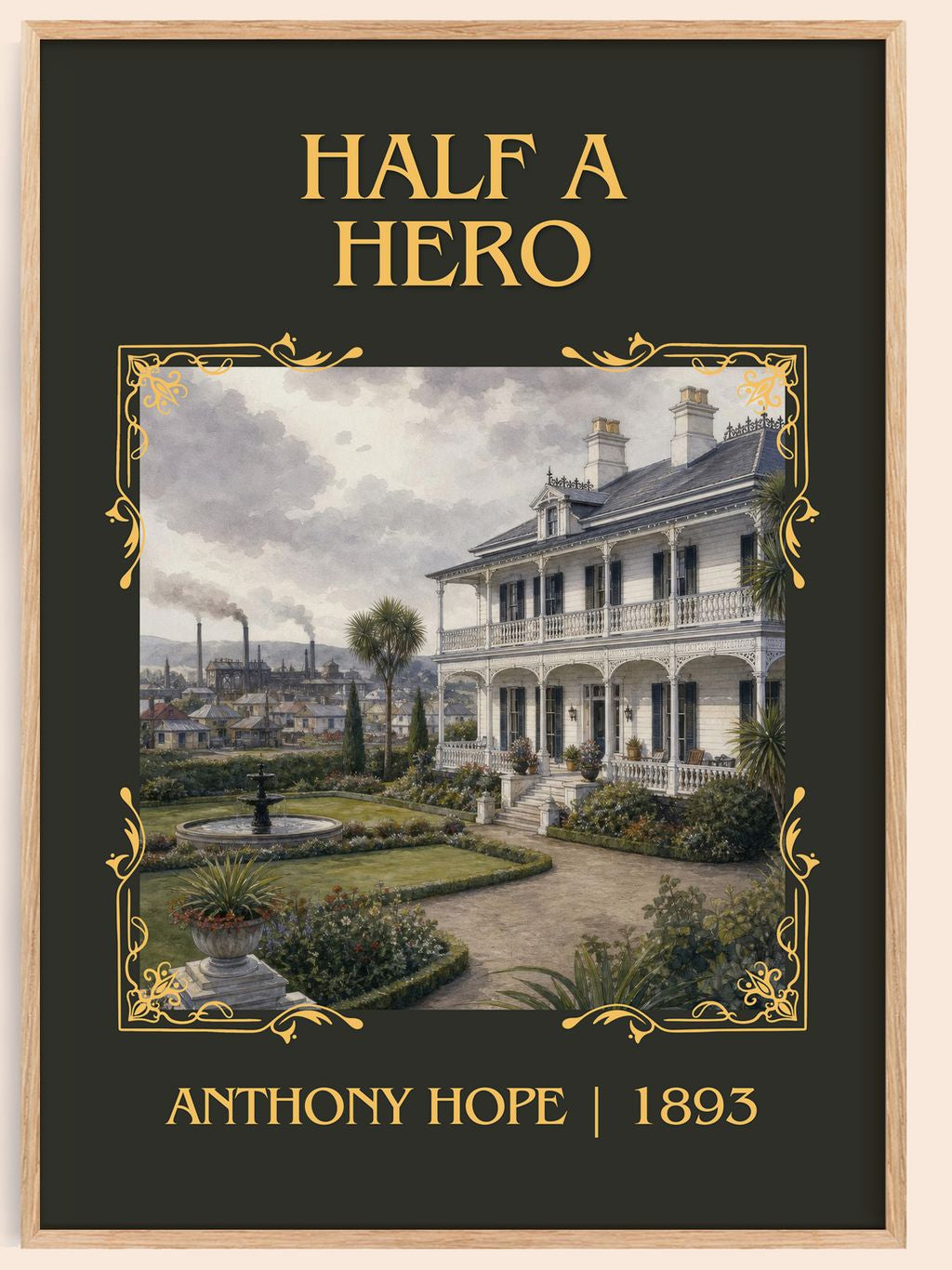 Half A Hero Classic Book Art Print by Anthony Hope – book poster