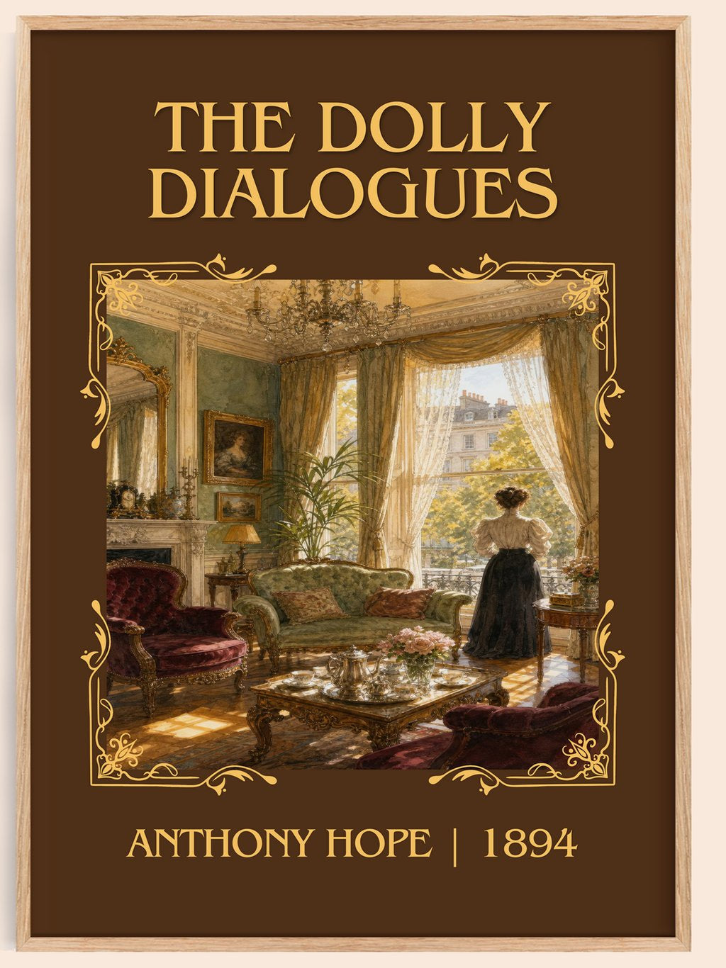 The Dolly Dialogues Classic Book Art Print by Anthony Hope – book poster