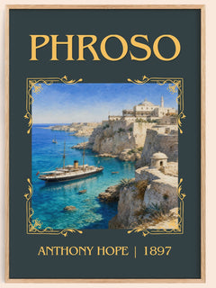 Phroso Classic Book Art Print by Anthony Hope – book poster