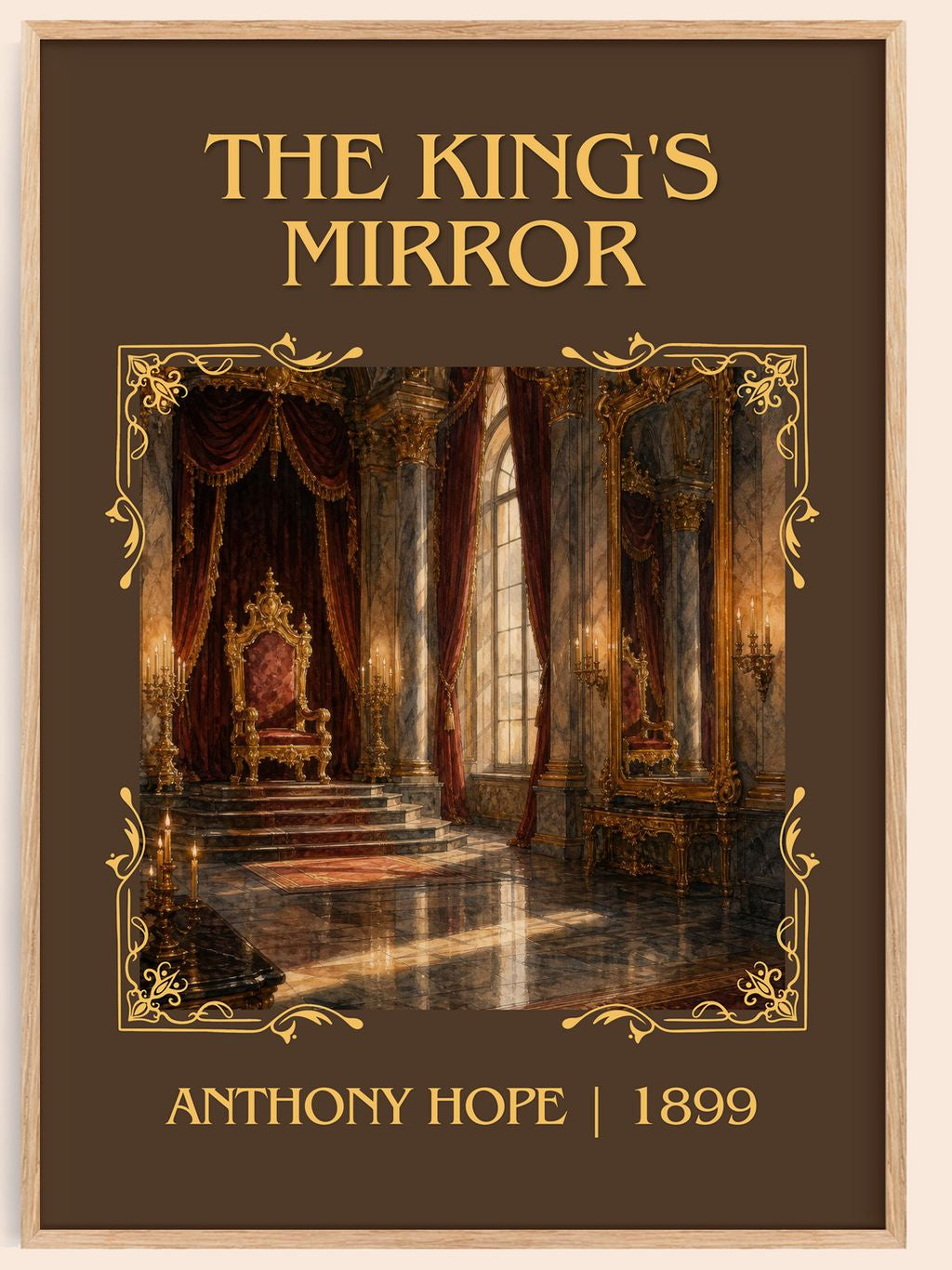 The King'S Mirror Classic Book Art Print by Anthony Hope – book poster