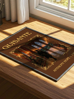 Quisanté Classic Book Art Print by Anthony Hope – print on a sunlit desk