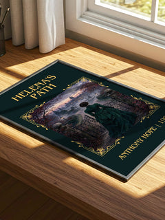 Helena'S Path Classic Book Art Print by Anthony Hope – print on a sunlit desk