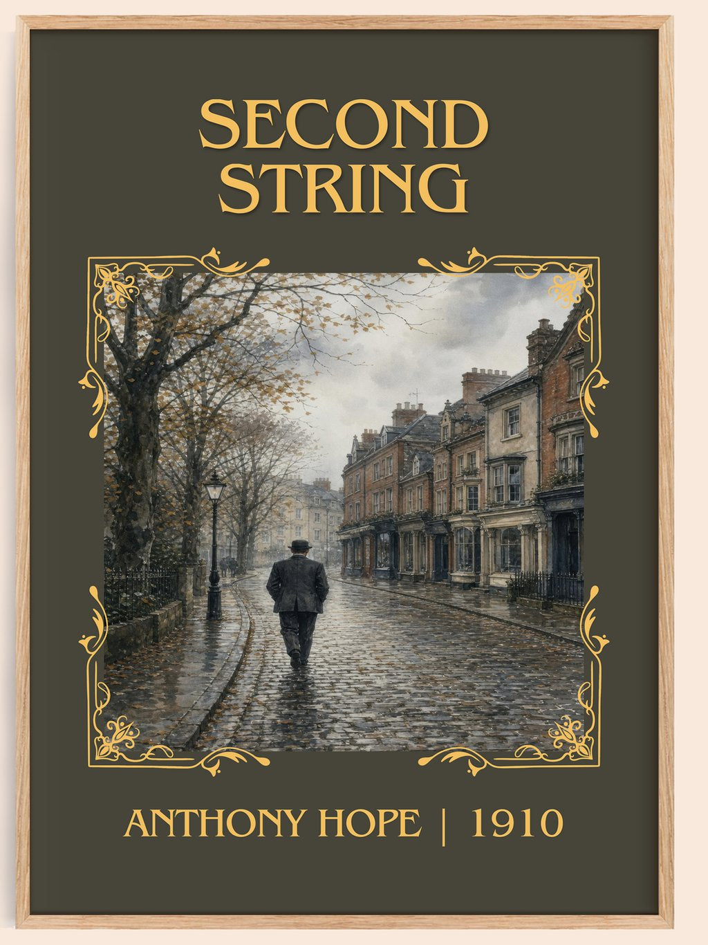 Second String Classic Book Art Print by Anthony Hope – book poster