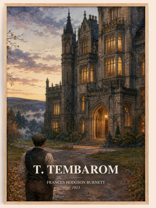 T. Tembarom Book Watercolour Illustration by Frances Hodgson Burnett