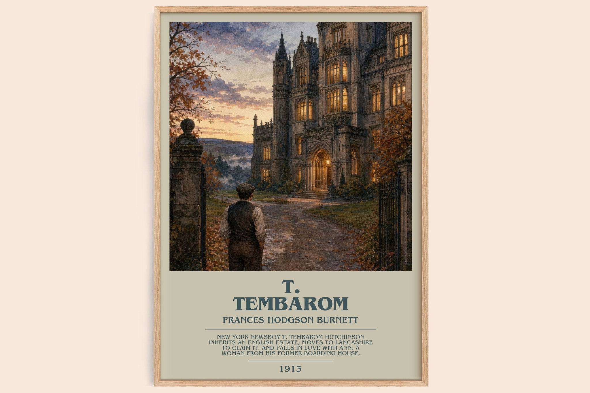 T. Tembarom Bookish Wall Art by Frances Hodgson Burnett