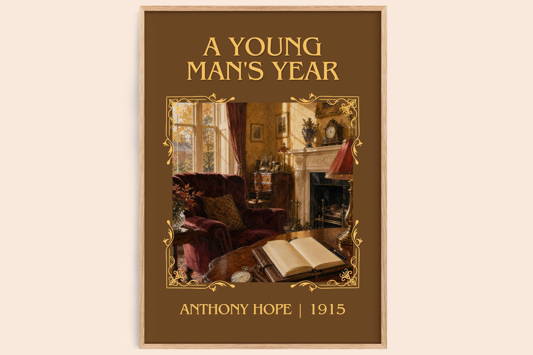 A Young Man's Year Classic Book Art Print by Anthony Hope