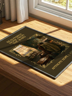 Beaumaroy Home From The Wars Classic Book Art Print by Anthony Hope – print on a sunlit desk