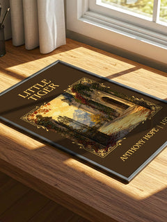 Little Tiger Classic Book Art Print by Anthony Hope – print on a sunlit desk