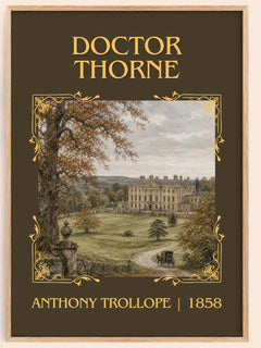 Doctor Thorne Classic Book Art Print by Anthony Trollope – book poster
