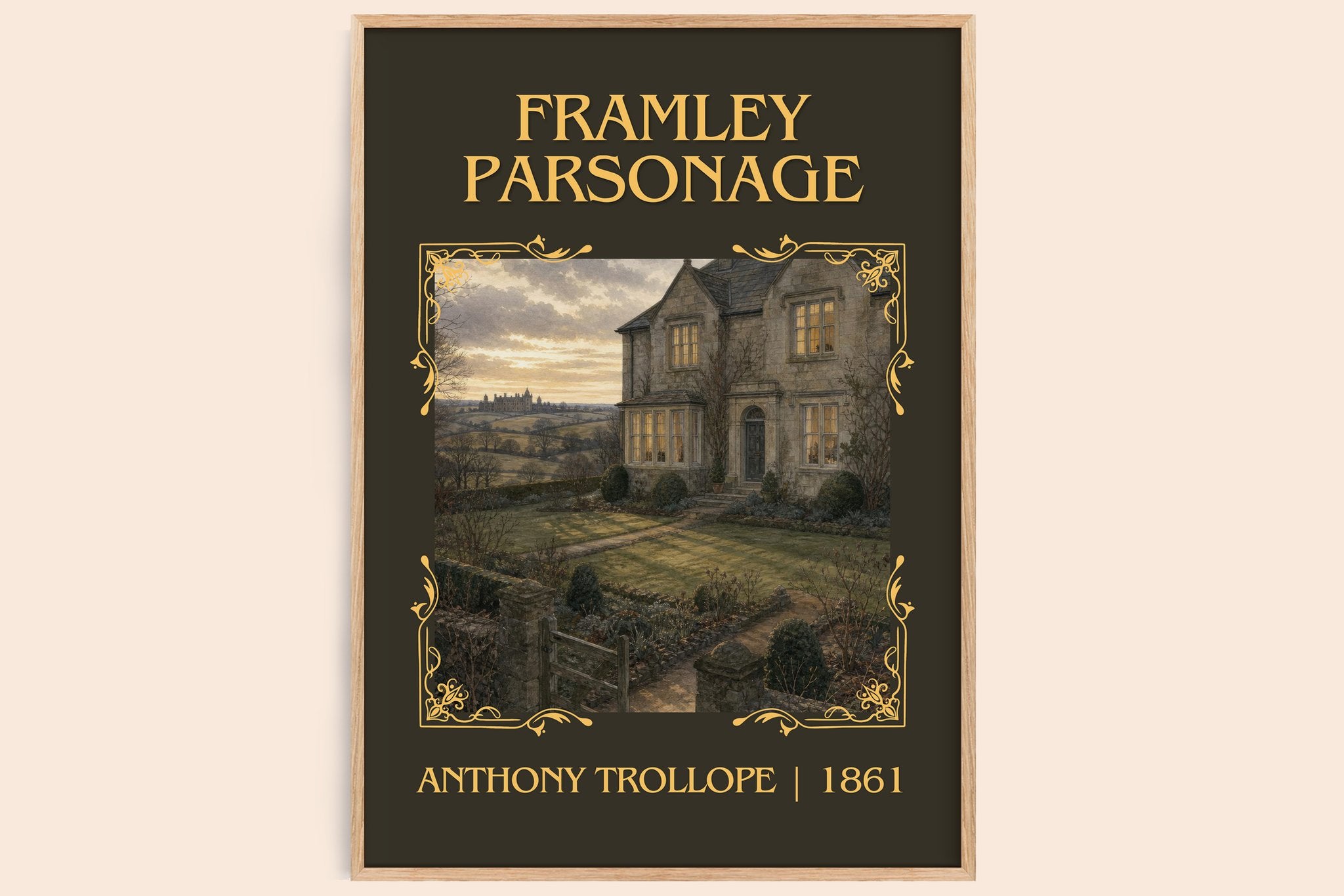 Framley Parsonage Classic Book Art Print by Anthony Trollope
