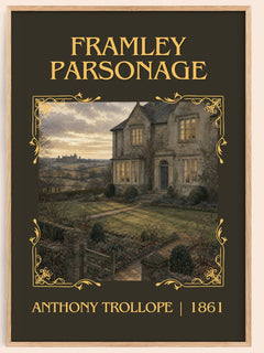 Framley Parsonage Classic Book Art Print by Anthony Trollope – book poster