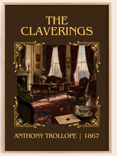The Claverings Classic Book Art Print by Anthony Trollope – book poster