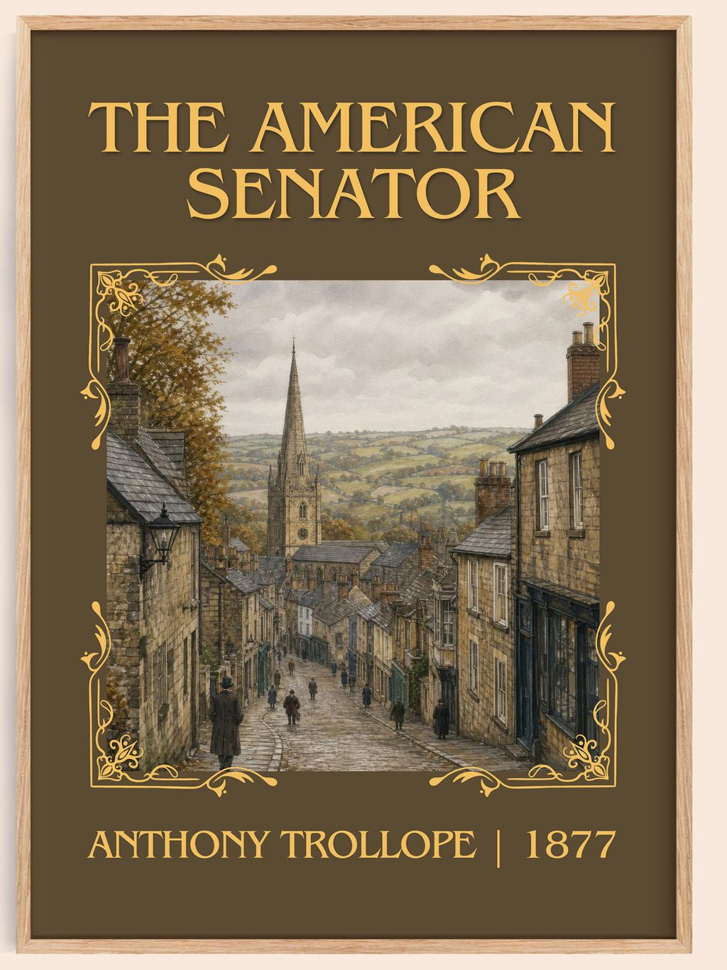 The American Senator Classic Book Art Print by Anthony Trollope – book poster