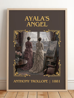 Ayala'S Angel Classic Book Art Print by Anthony Trollope – framed print leaning on a wooden floor