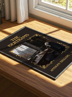 The Bertrams Classic Book Art Print by Anthony Trollope – print on a sunlit desk