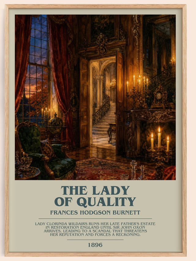 The Lady Of Quality Bookish Wall Art by Frances Hodgson Burnett