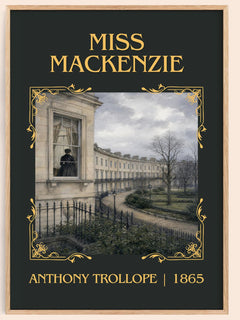 Miss Mackenzie Classic Book Art Print by Anthony Trollope – book poster