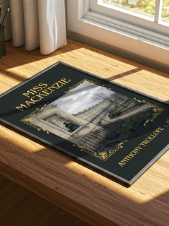 Miss Mackenzie Classic Book Art Print by Anthony Trollope – print on a sunlit desk