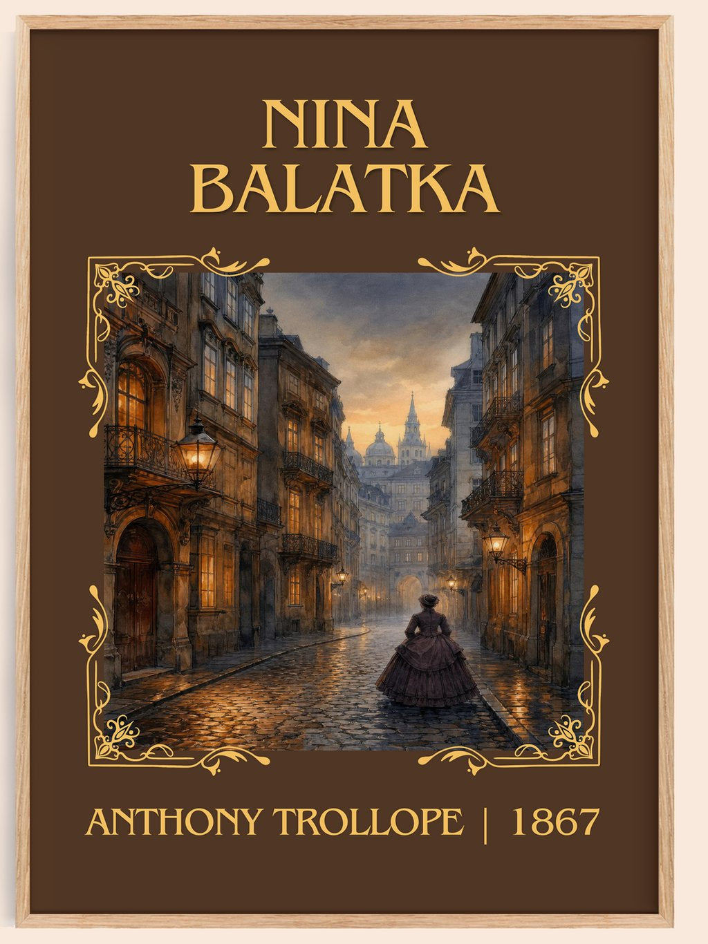 Nina Balatka Classic Book Art Print by Anthony Trollope – book poster