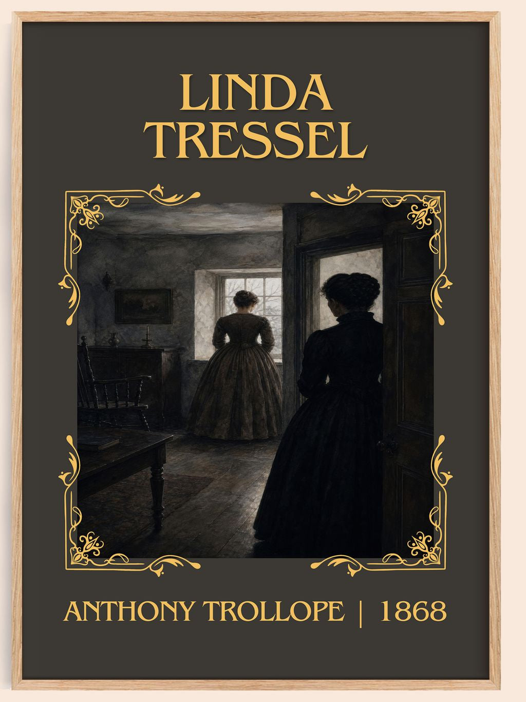 Linda Tressel Classic Book Art Print by Anthony Trollope – book poster