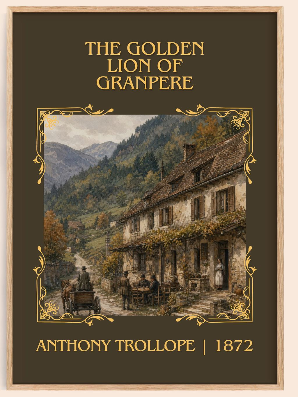 The Golden Lion Of Granpere Classic Book Art Print by Anthony Trollope – book poster