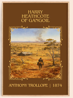 Harry Heathcote Of Gangoil Classic Book Art Print by Anthony Trollope – book poster