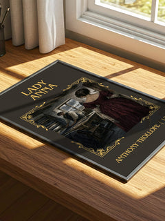 Lady Anna Classic Book Art Print by Anthony Trollope – print on a sunlit desk