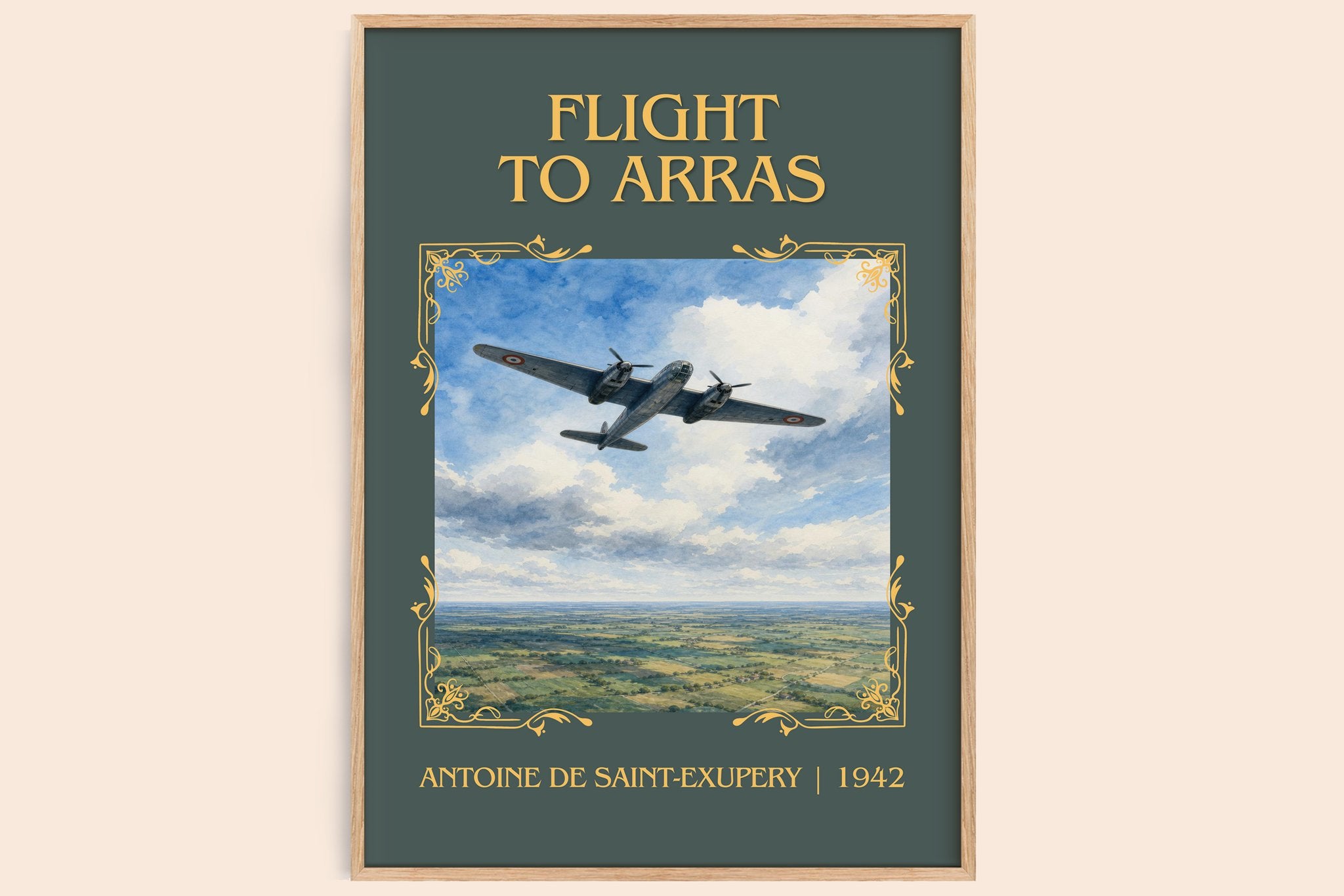 Flight To Arras Classic Book Art Print by Antoine De Saint-Exupery