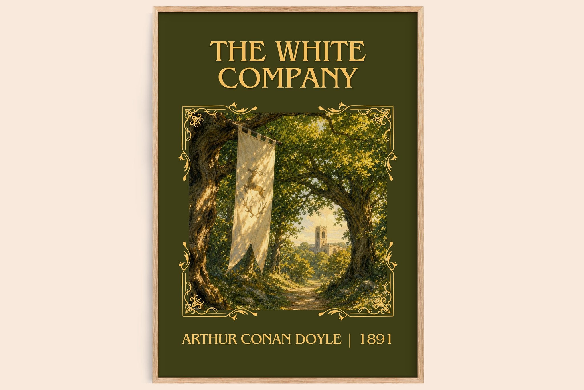 The White Company Classic Book Art Print by Arthur Conan Doyle