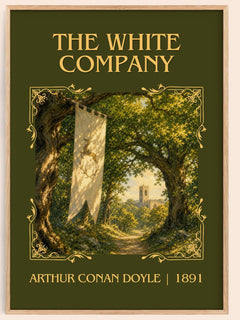 The White Company Classic Book Art Print by Arthur Conan Doyle – book poster