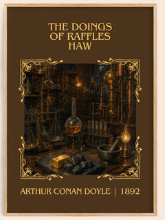 The Doings Of Raffles Haw Classic Book Art Print by Arthur Conan Doyle – book poster