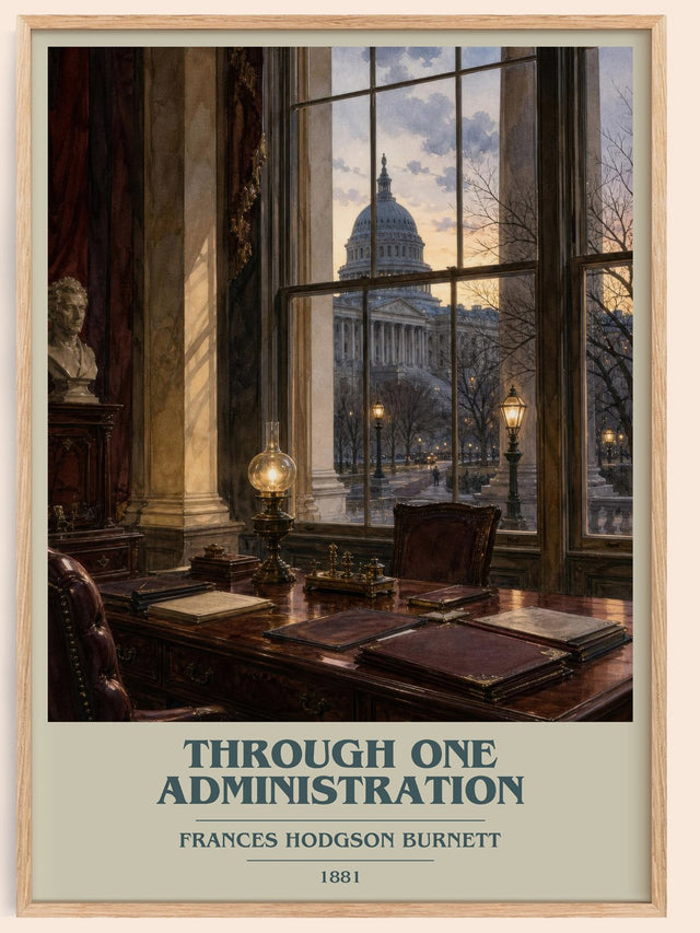 Through One Administration Book Cover Poster by F. Burnett