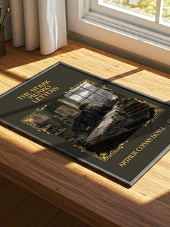 The Stark Munro Letters Classic Book Art Print by Arthur Conan Doyle – print on a sunlit desk